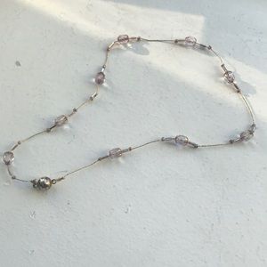 Amethyst beaded necklace